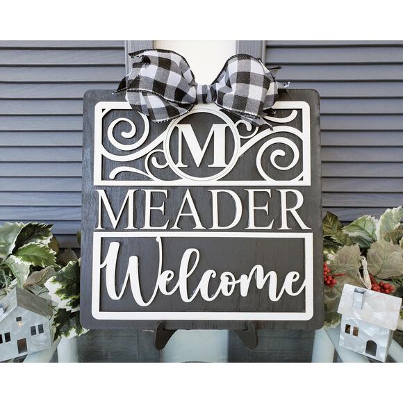 The Everything SQUARE Wood Sign 19 Sign Options 127 Different Changeable Icons - Picture 1 of 10